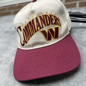 '47 Brand Washington Commanders Snapback Hat Cream Burgundy NFL One Size